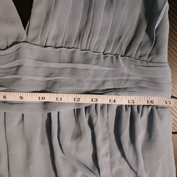 NEW Lulus Heavenly Hues Light Blue Maxi Dress XL High Slit Plunging Double V - Picture 13 of 14